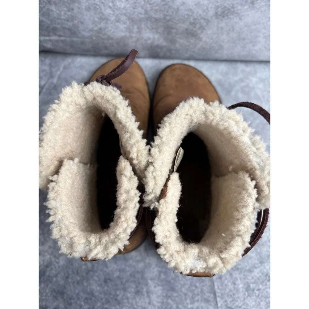 UGG Australia Cove 5136 Nubuck Brown Leather Ankle Boots Booties Size 10‎